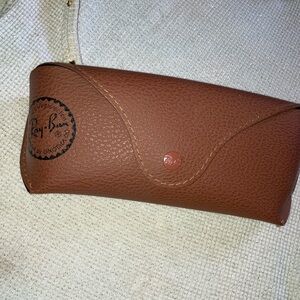 Ray-Ban Brown Glass case Clutch